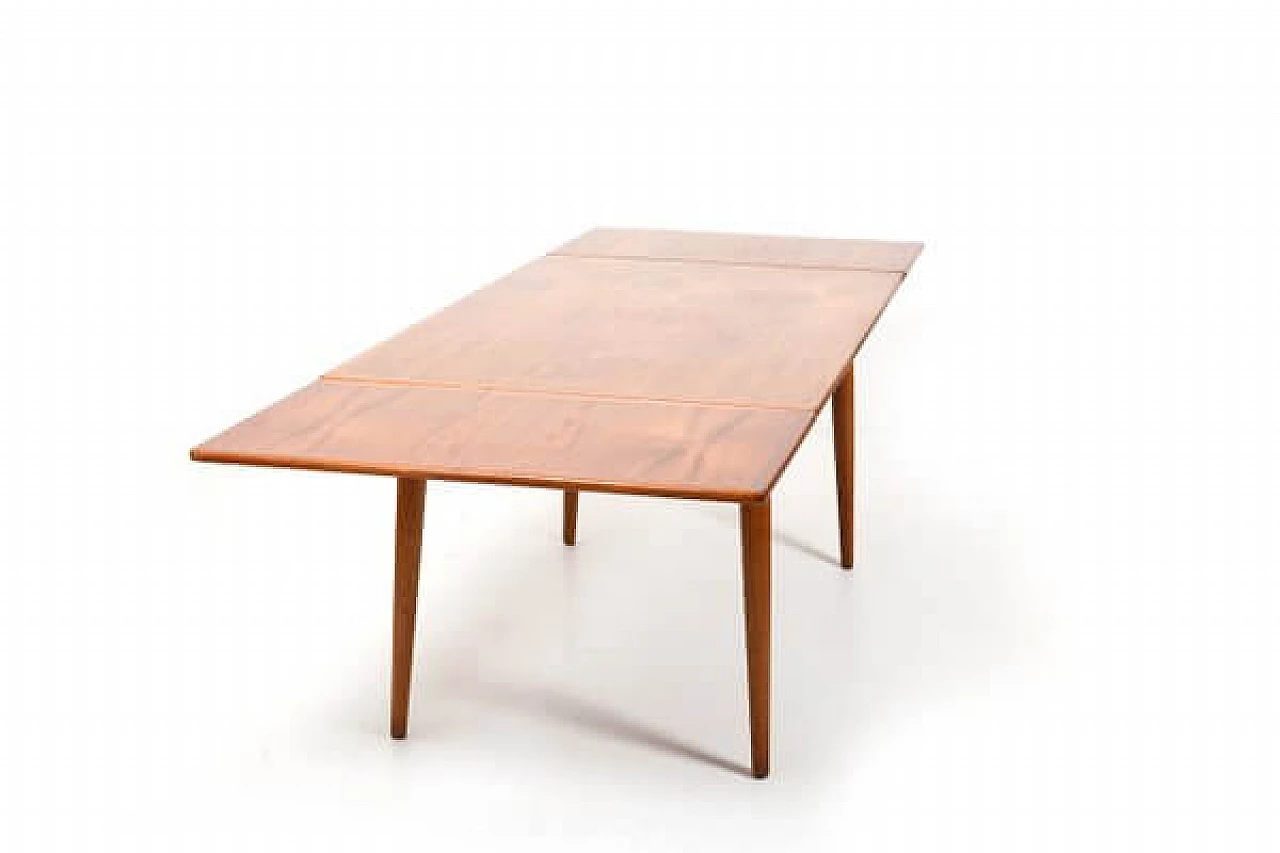 Teak and oak dining table by Hans J. Wegner for Andreas Tuck, 1950s 3
