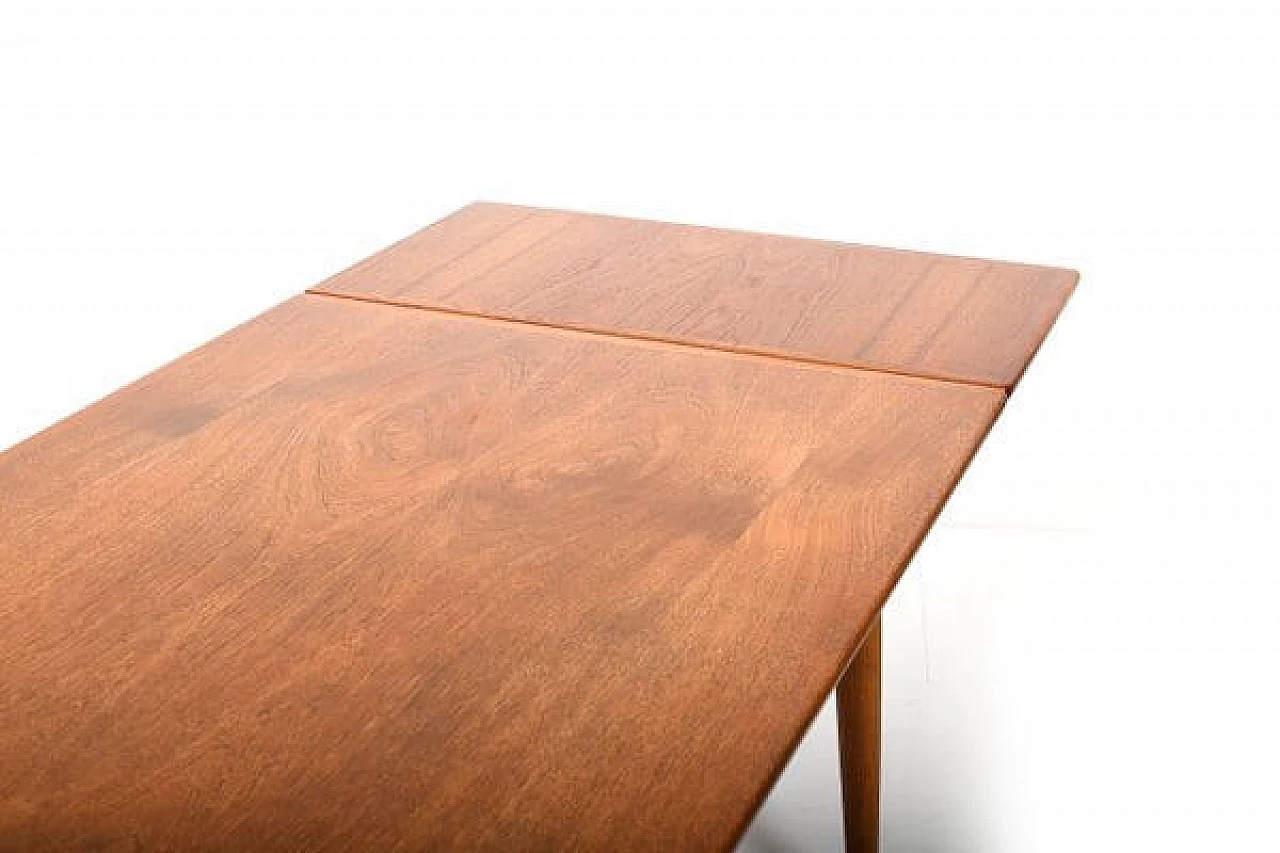 Teak and oak dining table by Hans J. Wegner for Andreas Tuck, 1950s 4