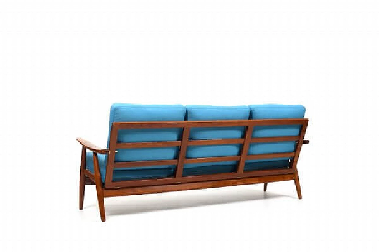 Divano GE-270 in teak di Hans Wegner per Getama, anni '50 5