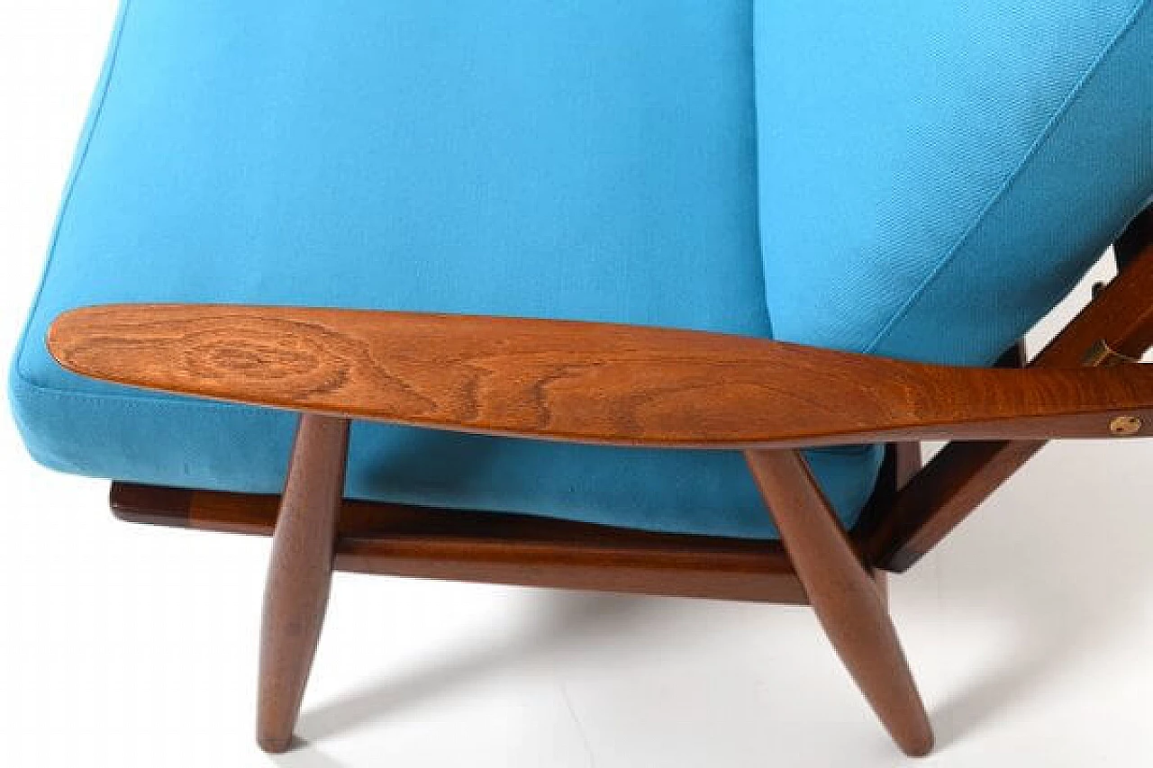 Divano GE-270 in teak di Hans Wegner per Getama, anni '50 7