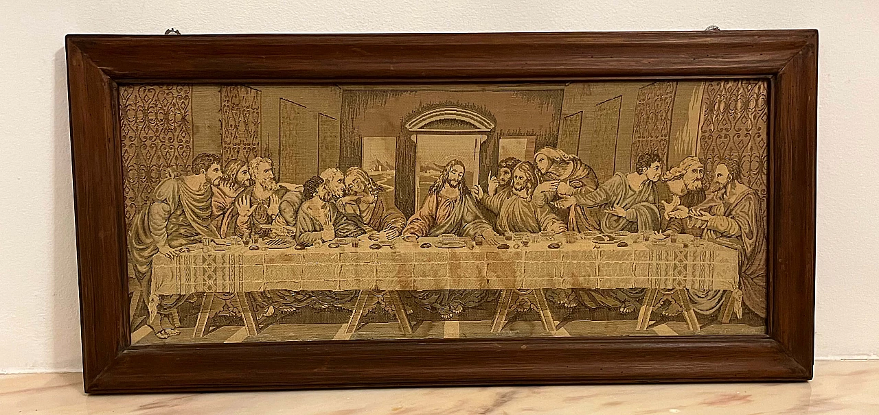 Arazzo raffigurante Cenacolo vinciano, ‘900 1