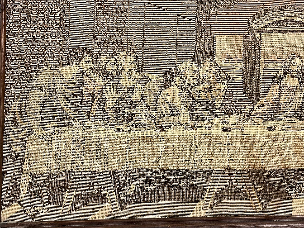 Arazzo raffigurante Cenacolo vinciano, ‘900 3