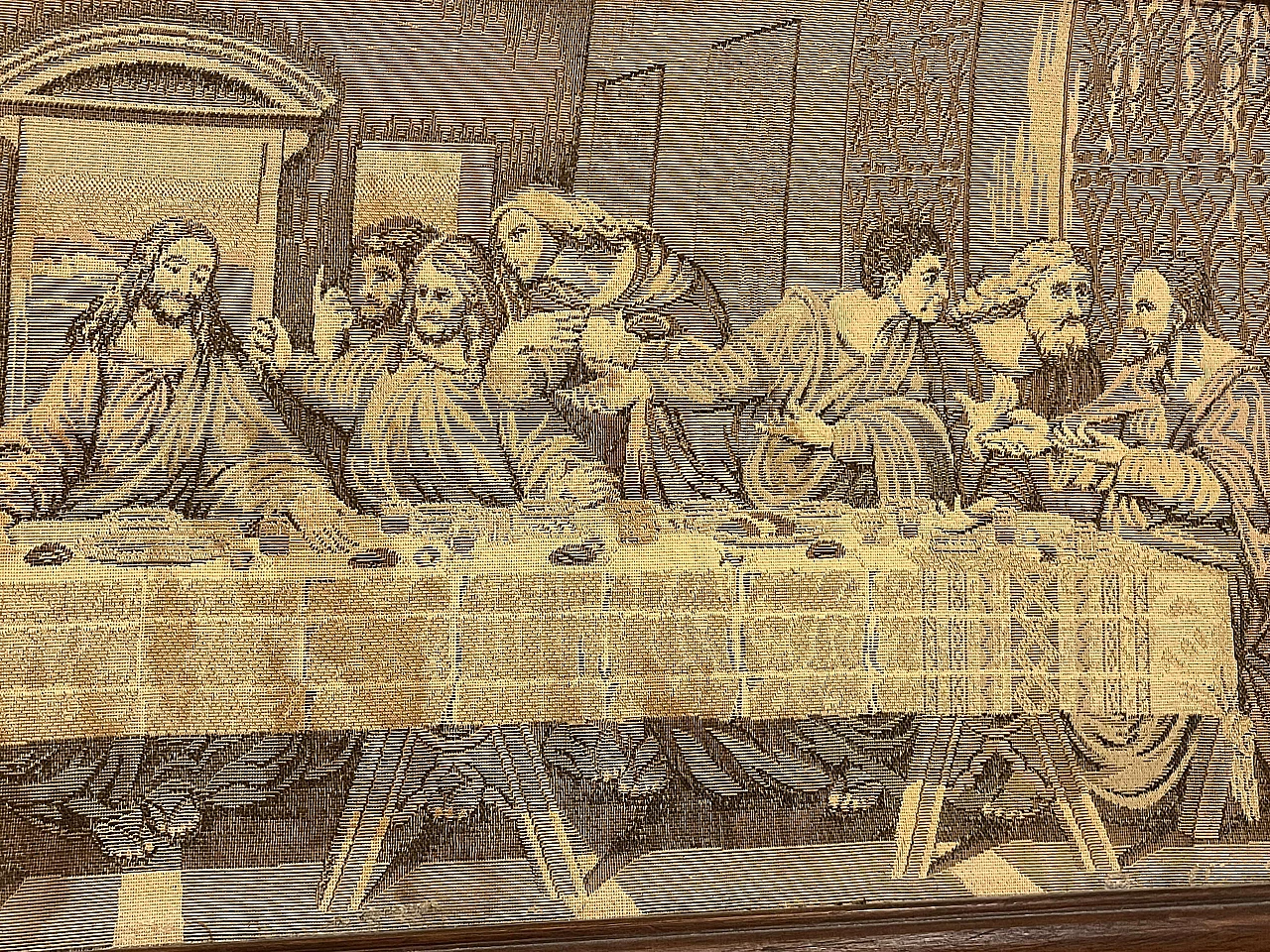 Arazzo raffigurante Cenacolo vinciano, ‘900 4