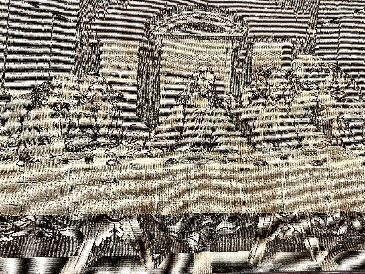 Arazzo raffigurante Cenacolo vinciano, ‘900 5