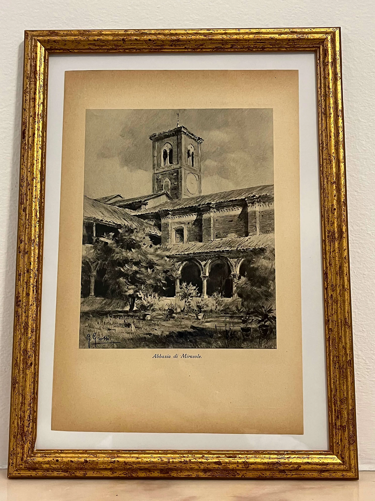 Giannino Grossi, Abbazia di Mirasole, stampa, 1932 1