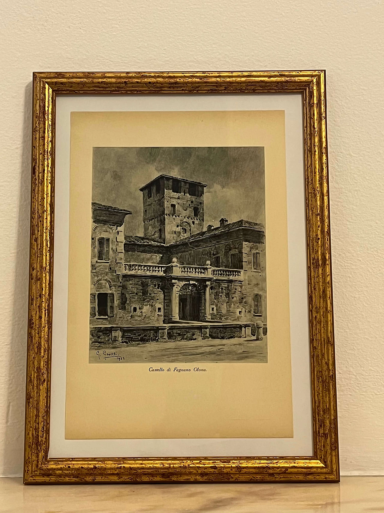 Stampa Castello di Fagnano Olona di Giannino Grossi, anni '30 1