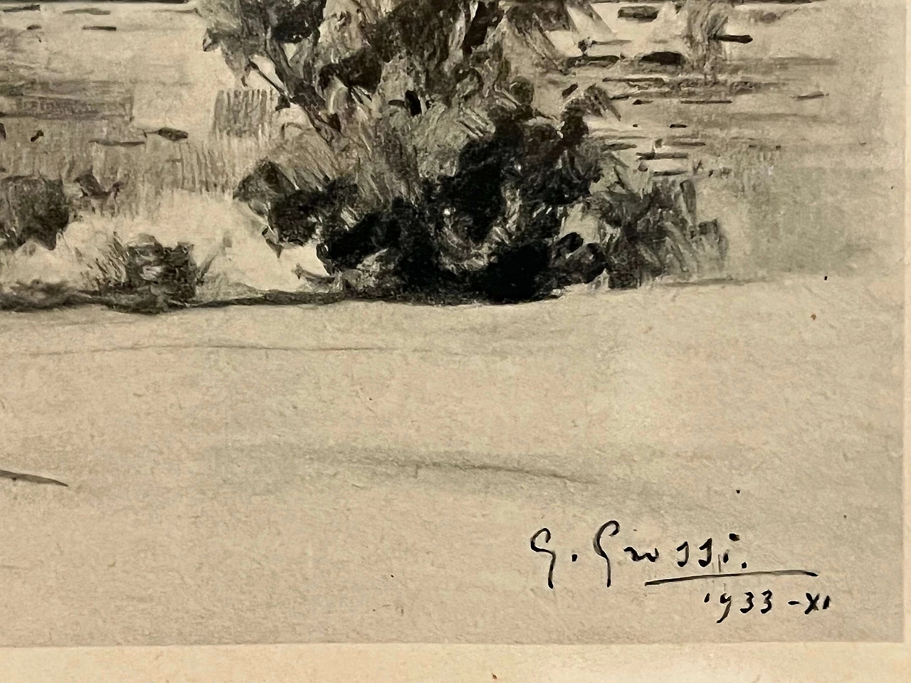 Giannino Grossi, Bereguardo Castle, print, 1933 3