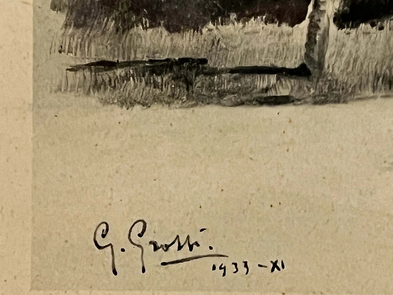 Stampa di Giannino Grossi, Basilica di San Bassiano a Lodi Vecchio, 1933 2