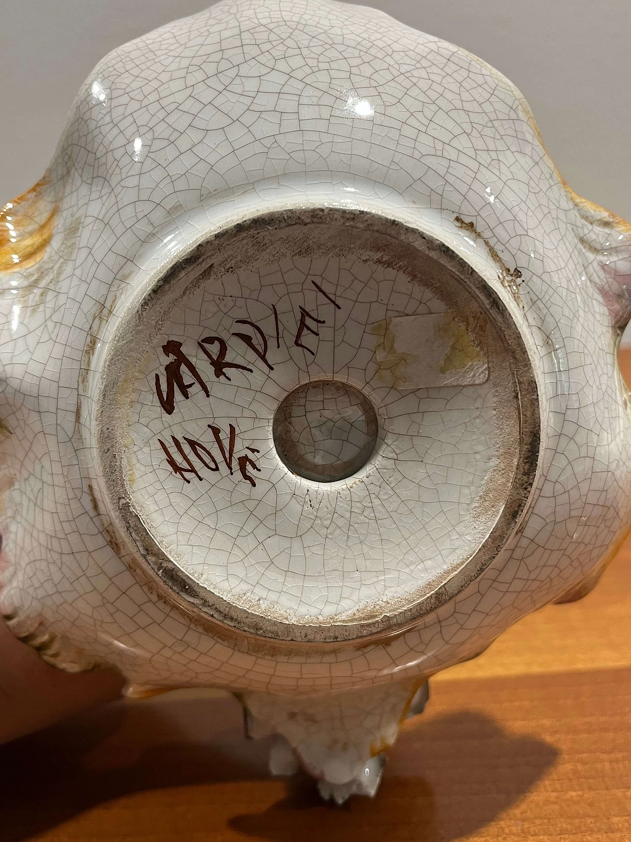 Coppia di candelieri in ceramica di Carpie Nova Bassano, anni '60 7