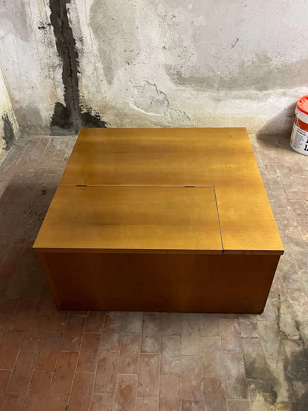 Cassapanca in legno, anni '80 1