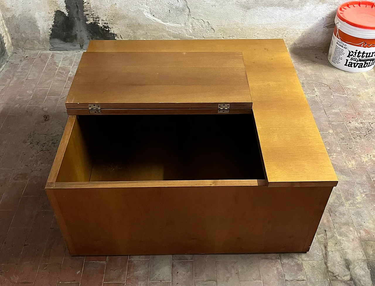 Cassapanca in legno, anni '80 4