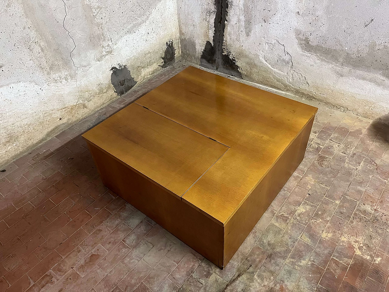 Cassapanca in legno, anni '80 6