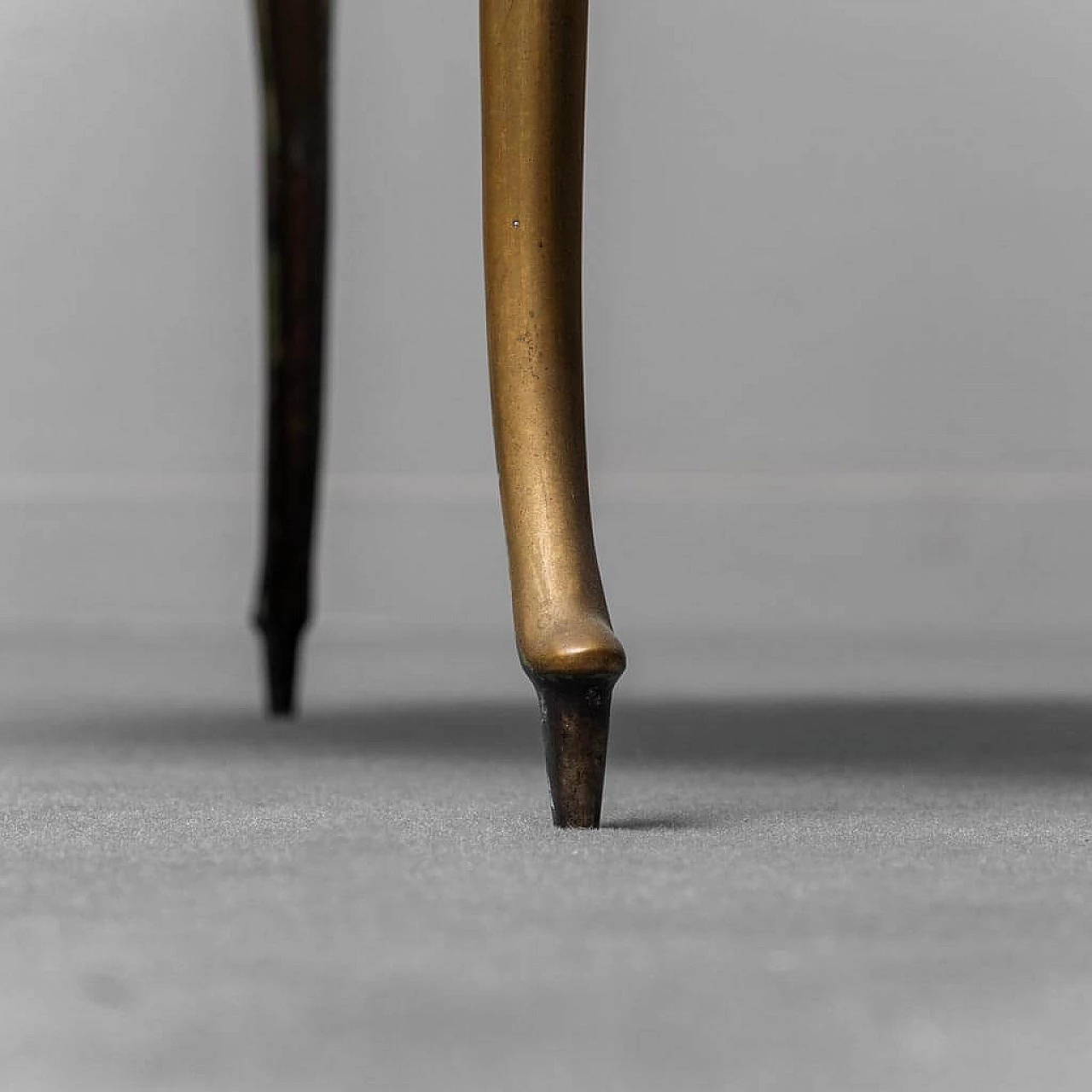 Coffee table in marble and metal, 1950s 3