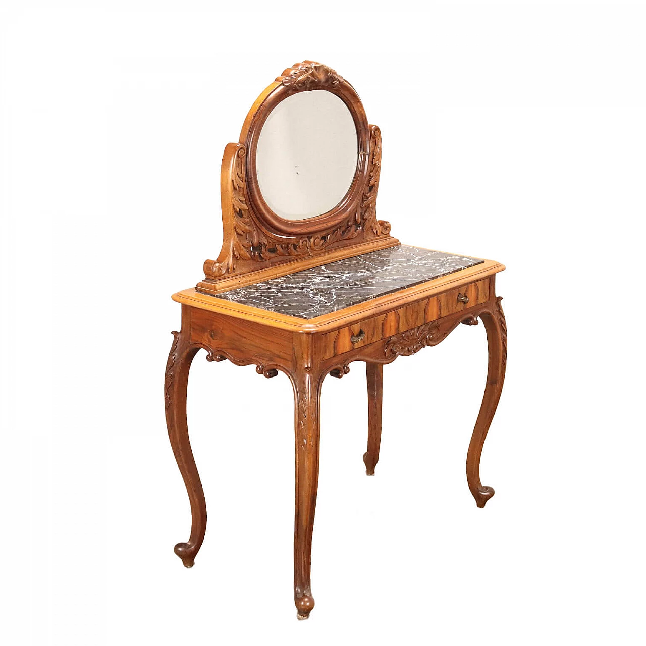 Toilette Chippendale con specchio basculante, inizio '900 1