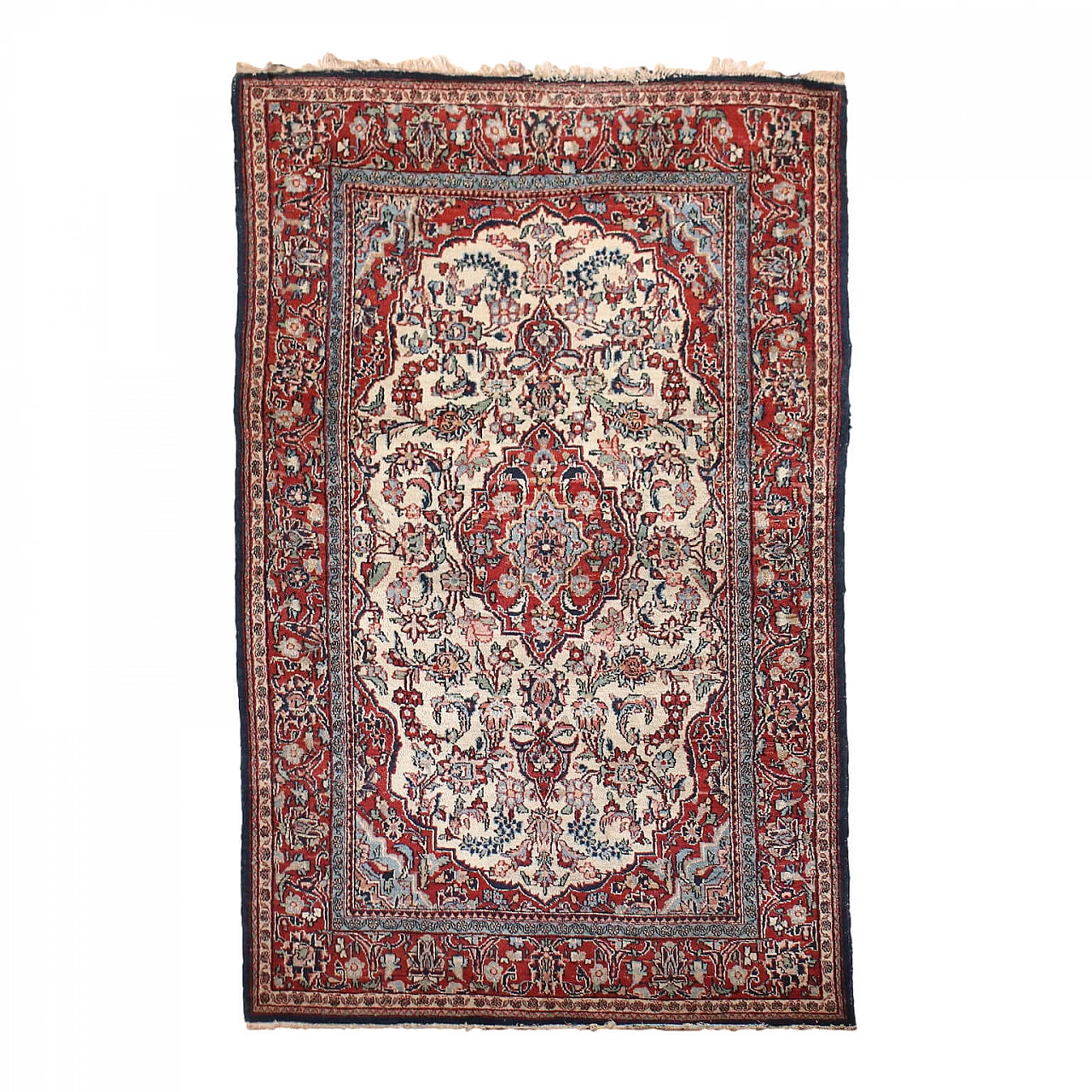 Tappeto persiano Saruk in lana e cotone 1