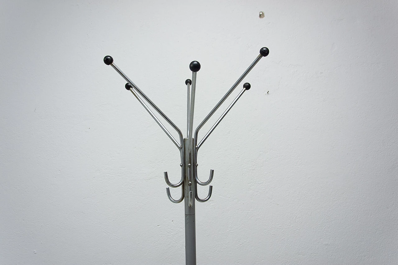 Appendiabiti in stile Bauhaus in metallo cromato, anni '30 7