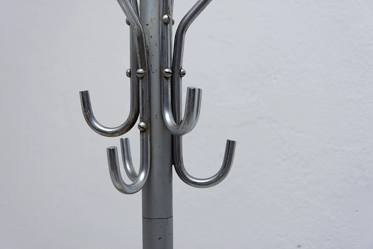 Appendiabiti in stile Bauhaus in metallo cromato, anni '30 9