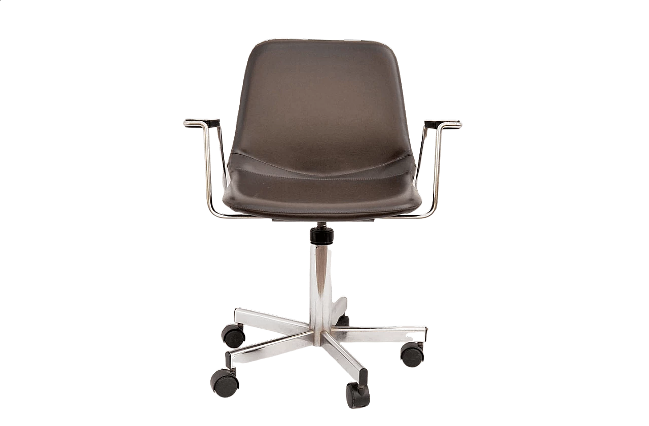 Desk chair with wheels by MIM spa, 1980s 9