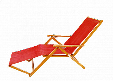 Folding deckchair by F.lli Reguitti, 1960s
