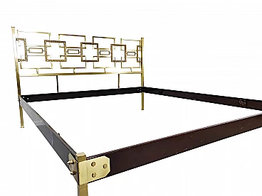 Brass bed by Luciano Frigerio, 1970s