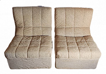 Pair of Baia armchairs by Citterio and Nava for B&B, 1970s