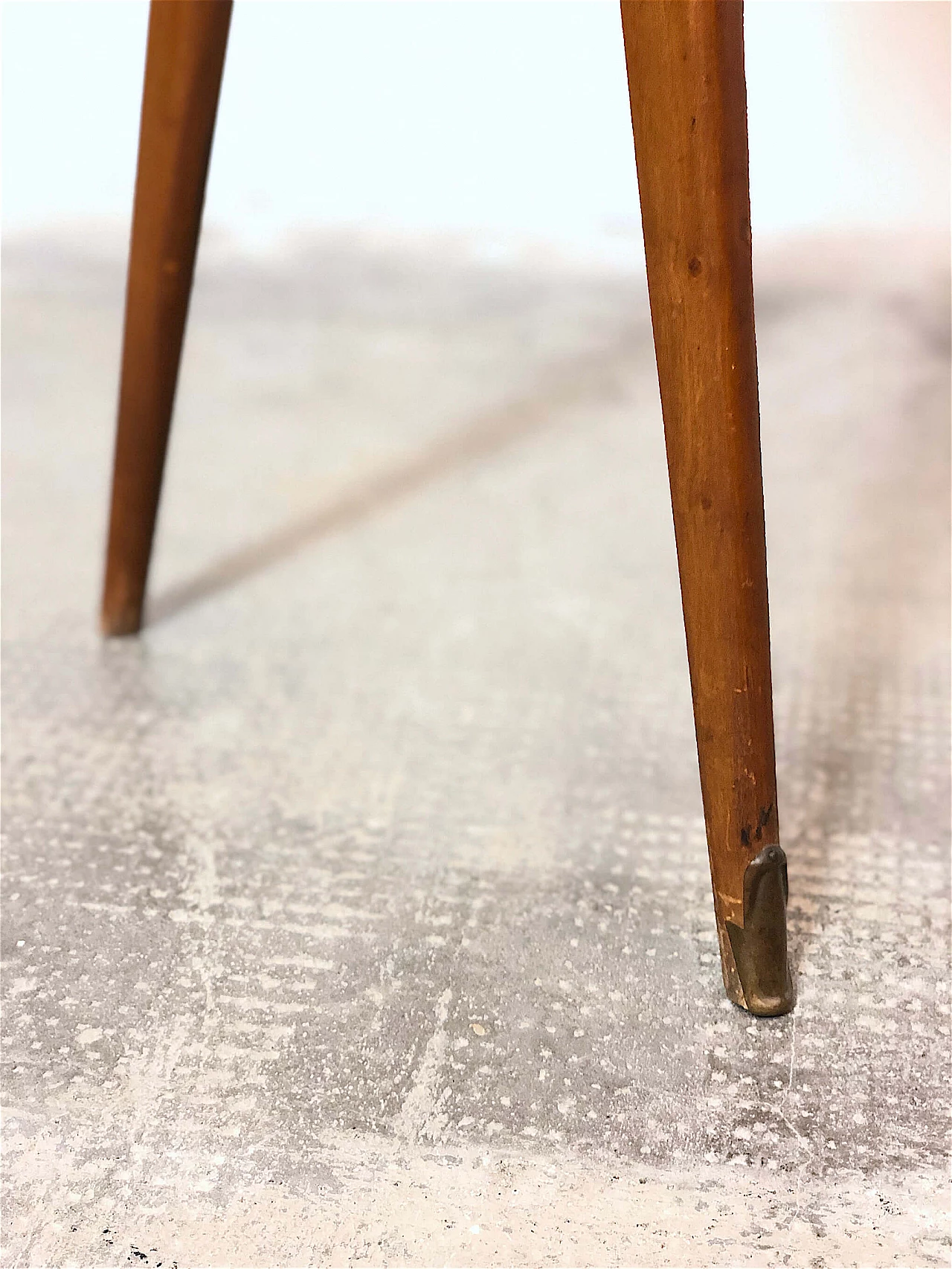 Beech and cherry console table, 1950s 8