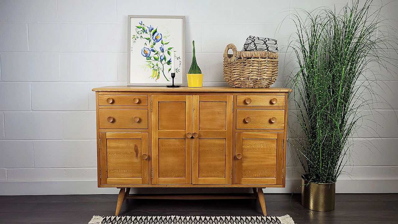 Ercol sideboard in elm and beech, 1960s 1