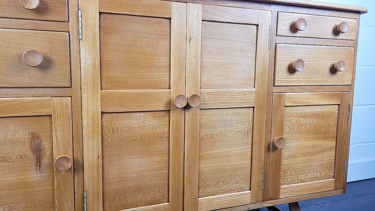 Ercol sideboard in elm and beech, 1960s 4