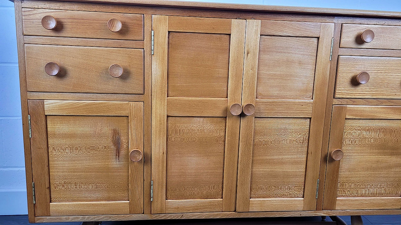 Ercol sideboard in elm and beech, 1960s 5