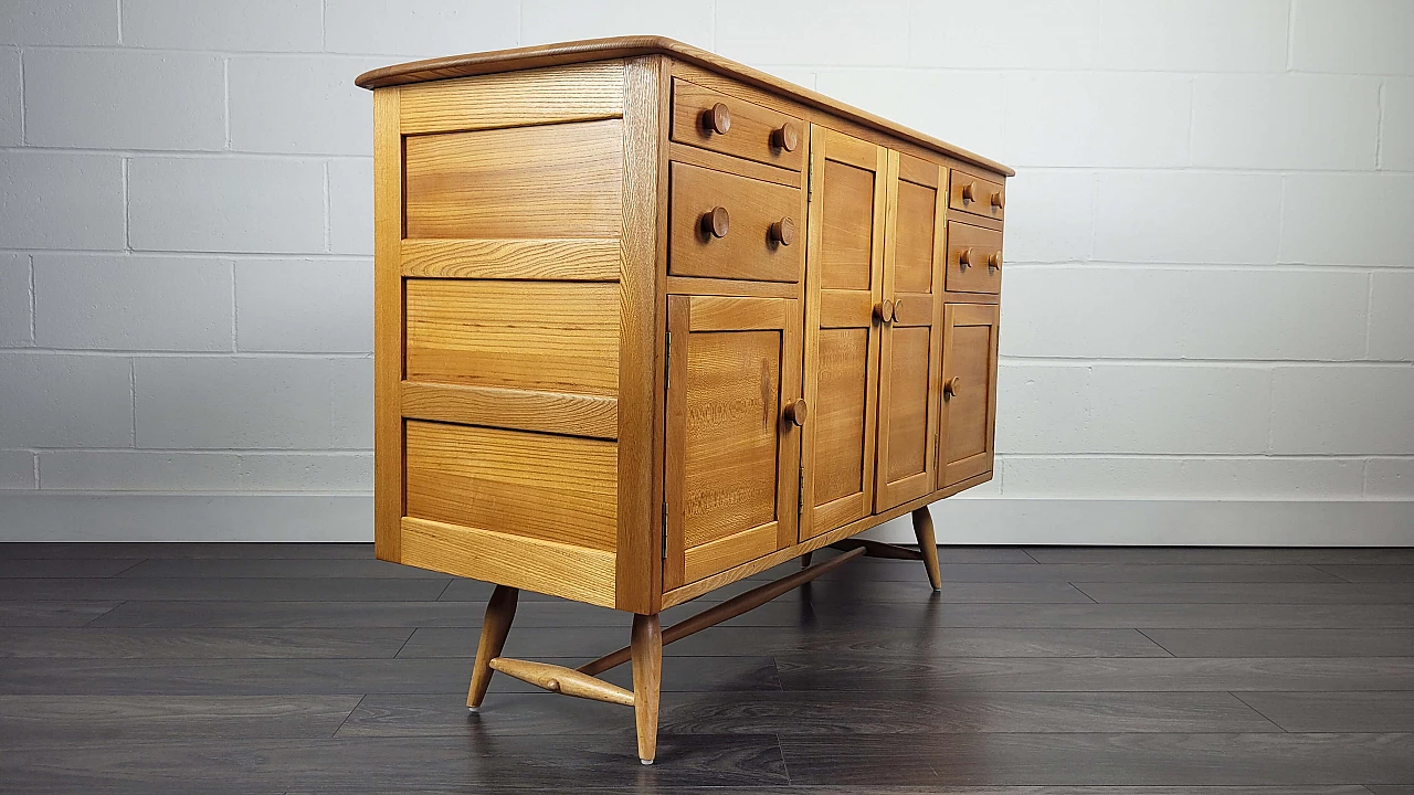 Ercol sideboard in elm and beech, 1960s 12