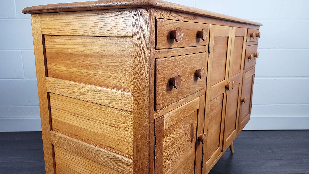 Ercol sideboard in elm and beech, 1960s 13