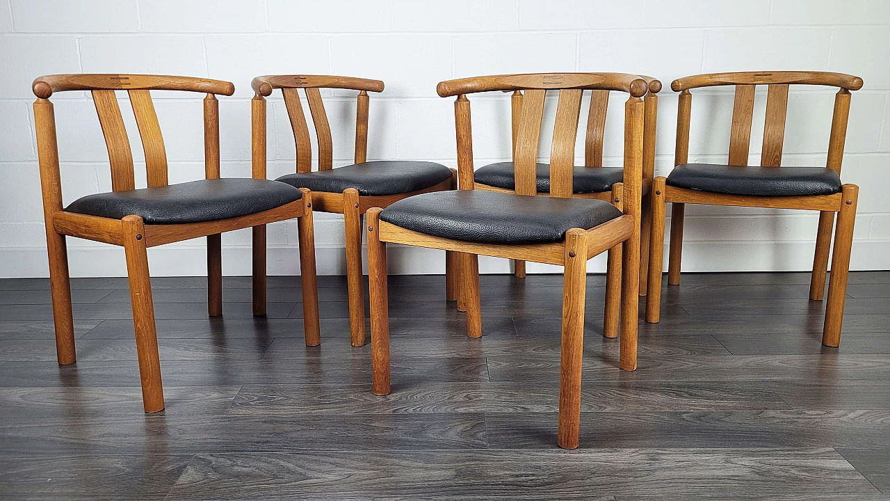 5 Dining chairs by Hans J. Frydendal for Boltinge Stolefabrik, 1970s 1