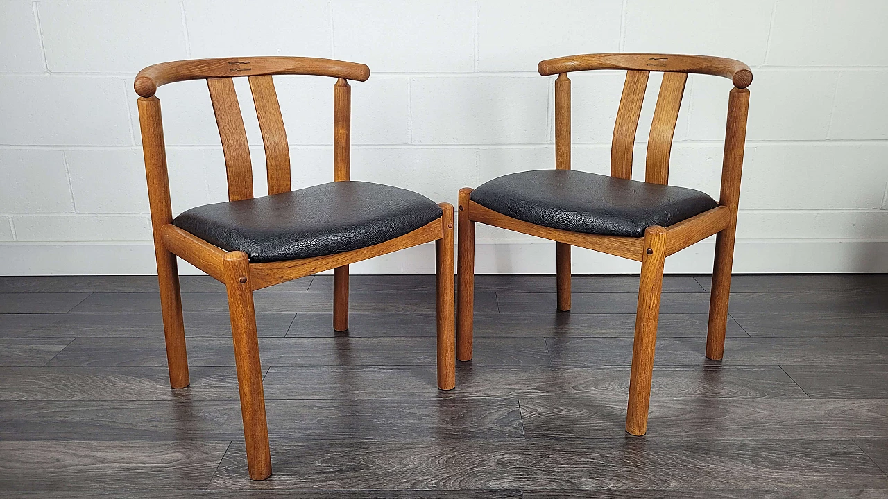 5 Dining chairs by Hans J. Frydendal for Boltinge Stolefabrik, 1970s 4