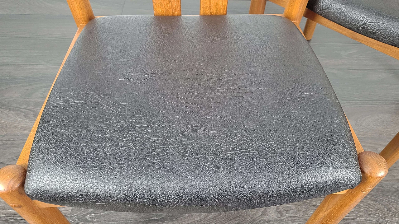 5 Dining chairs by Hans J. Frydendal for Boltinge Stolefabrik, 1970s 7