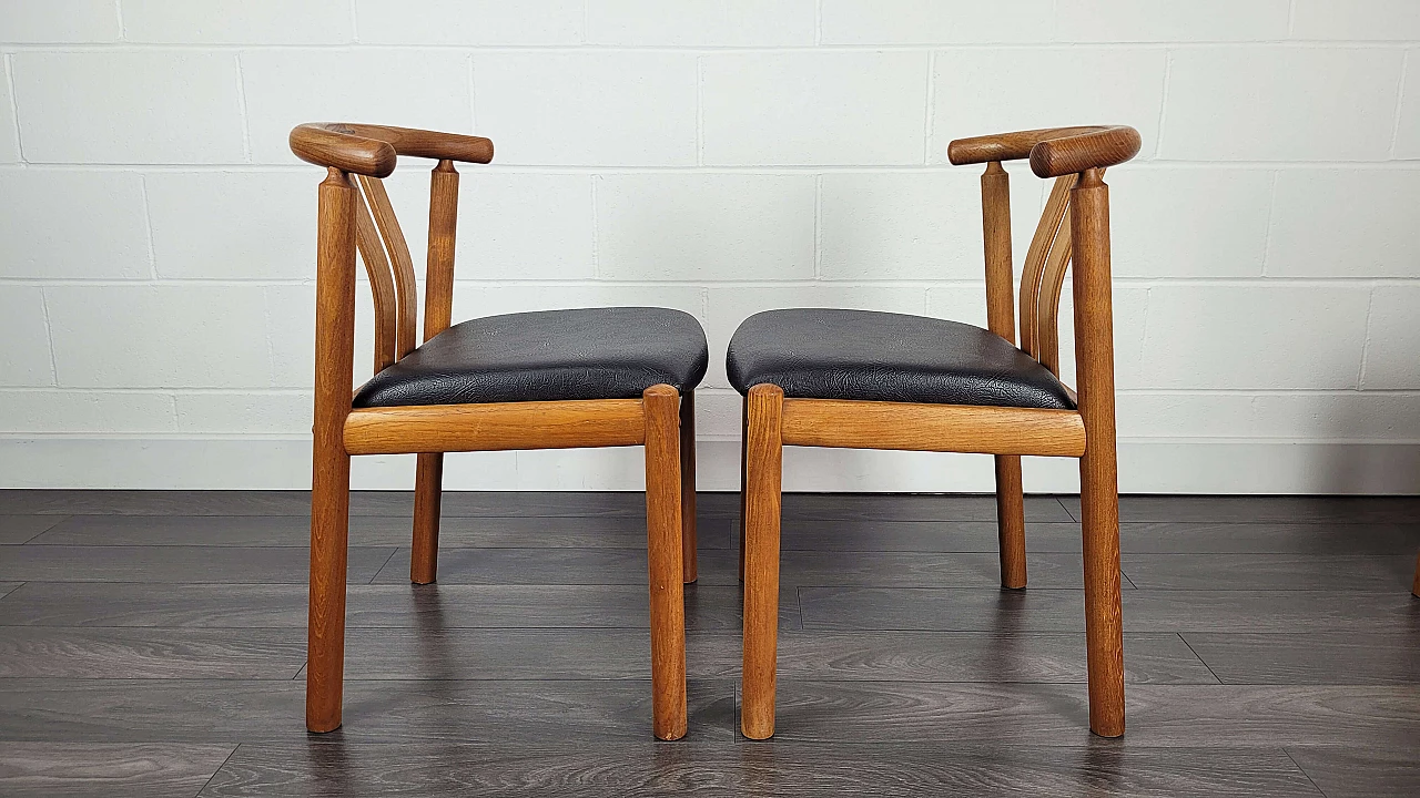 5 Dining chairs by Hans J. Frydendal for Boltinge Stolefabrik, 1970s 10