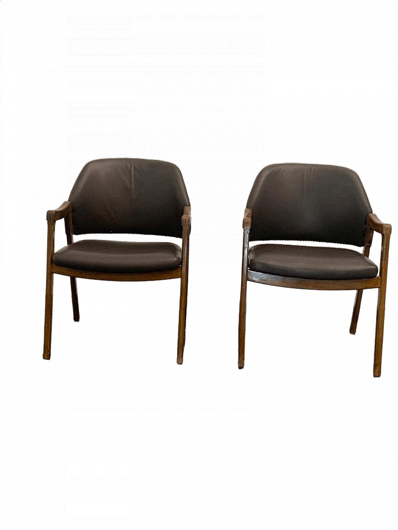 Pair of armchairs by Ico Parisi for Cassina, 1960s 13