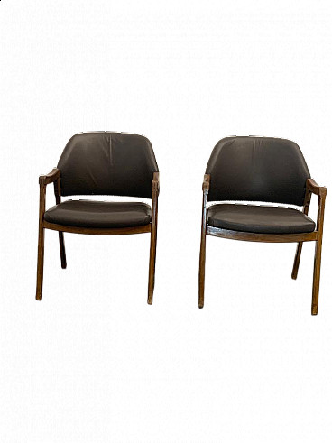 Pair of armchairs by Ico Parisi for Cassina, 1960s