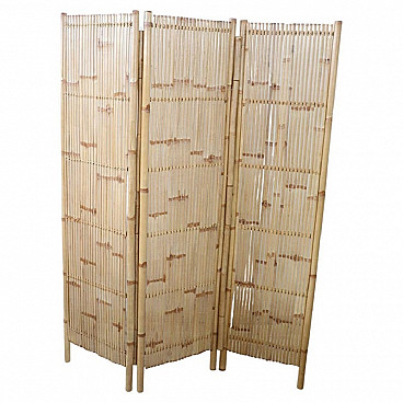Bamboo folding screen, 1980s