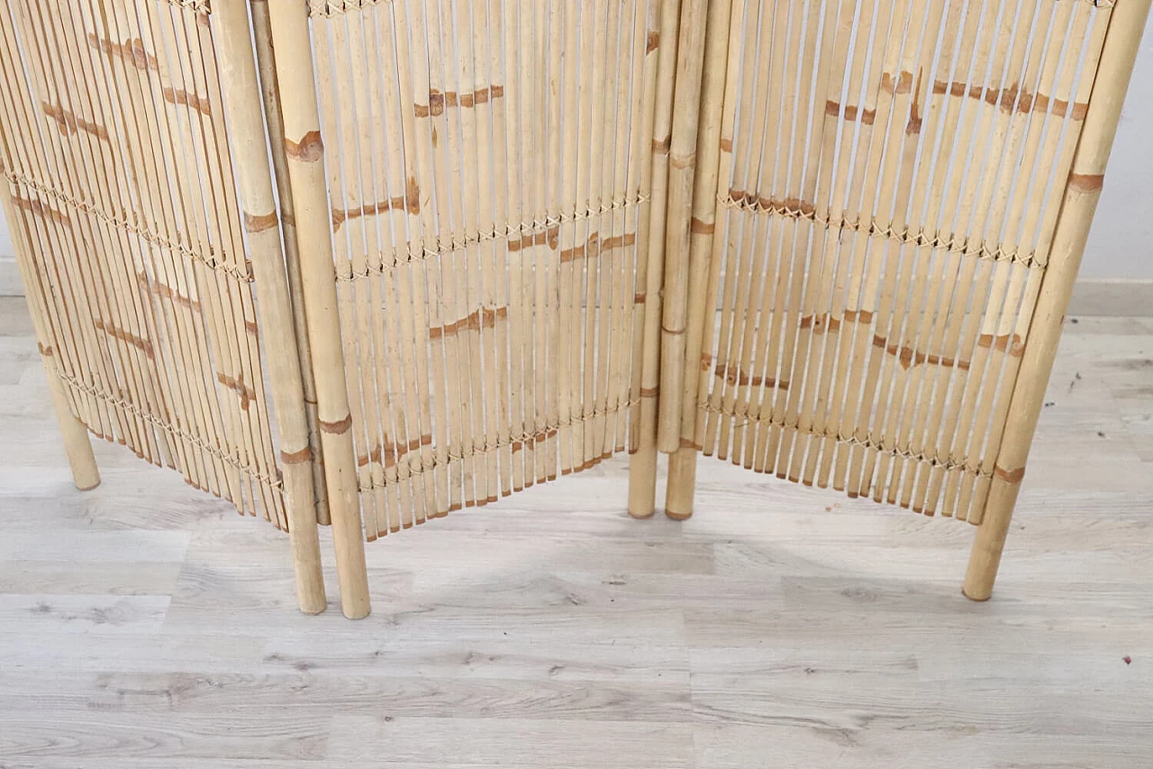 Bamboo folding screen, 1980s 3