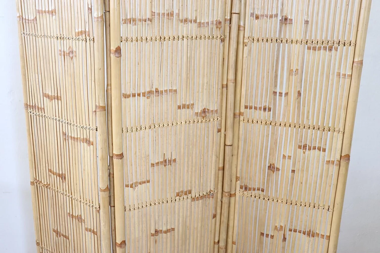 Bamboo folding screen, 1980s 4