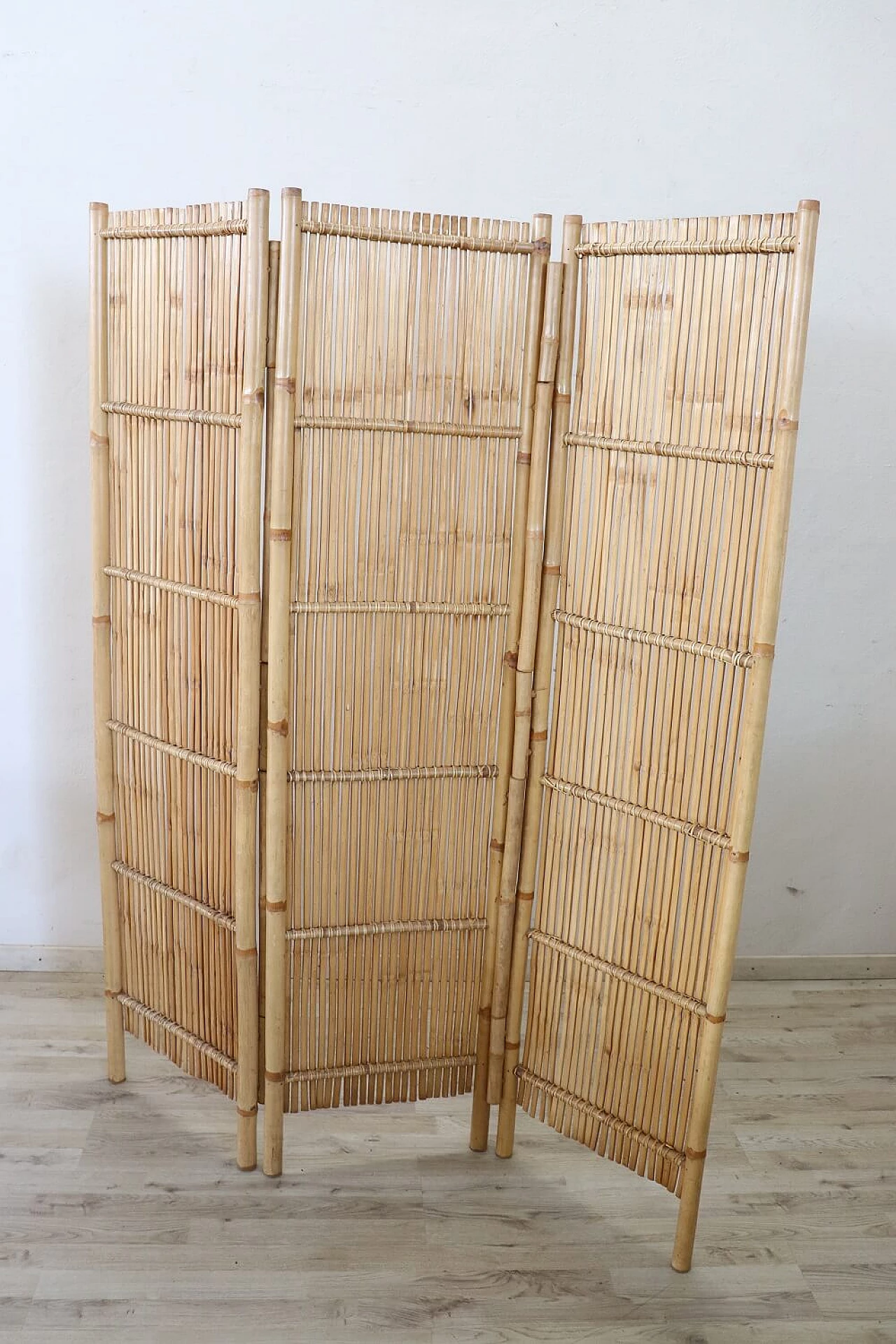 Bamboo folding screen, 1980s 5