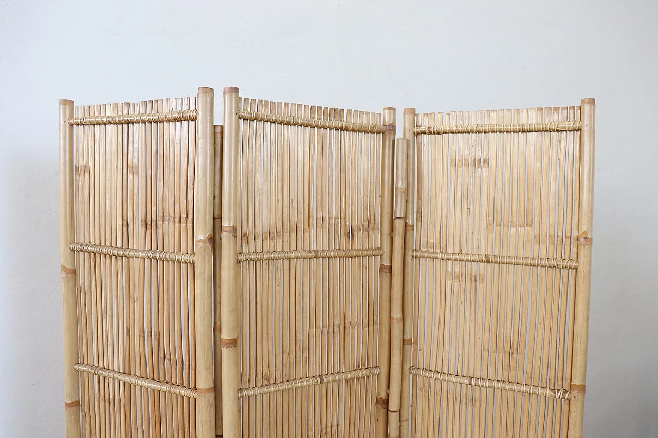 Bamboo folding screen, 1980s 7