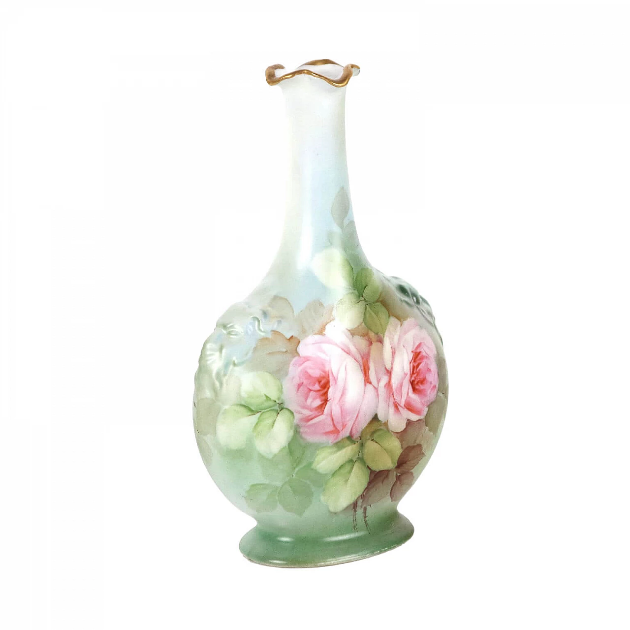 Single flower vase in ceramic by Manifattura Ginori, 1950s 1