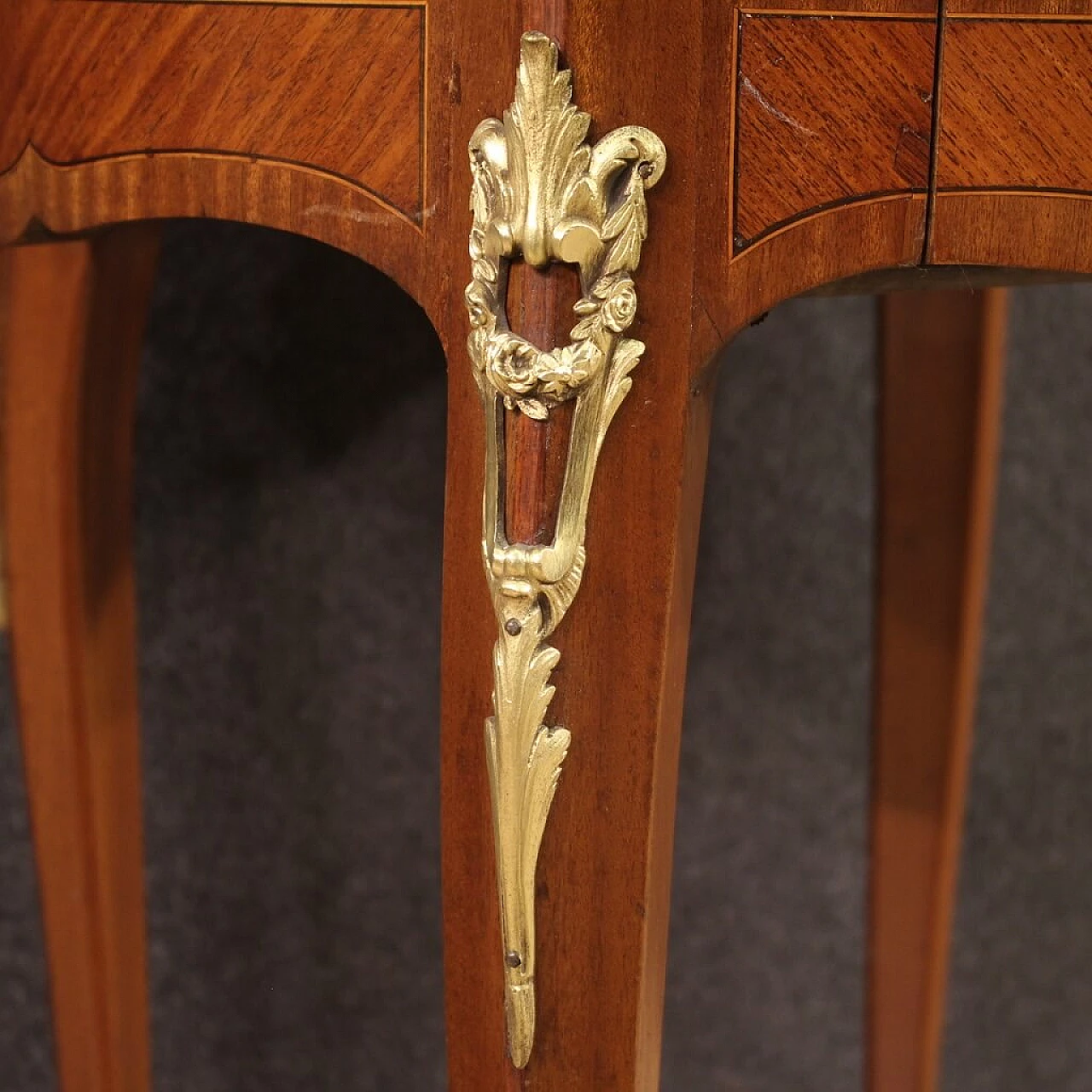 Napoleon III style coffee table with marble top, 1940s 5