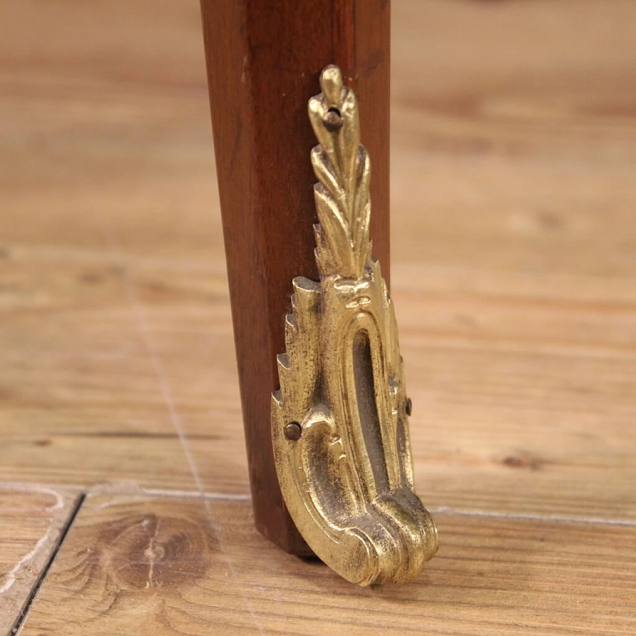 Napoleon III style coffee table with marble top, 1940s 8