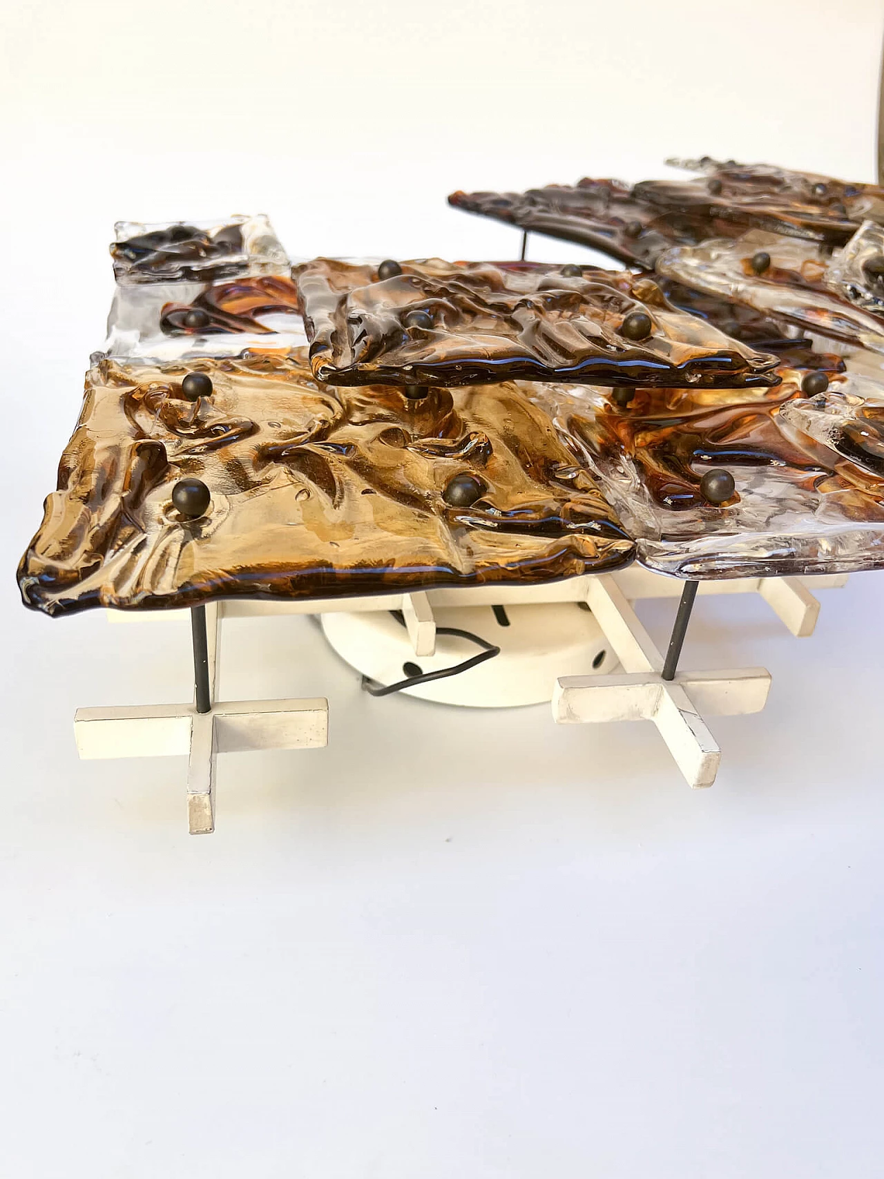 Coppia di applique Patchworks di Toni Zuccheri per Venini, anni '60 3