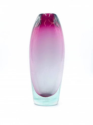 Submerged Murano glass vase by Flavio Poli, 1980s