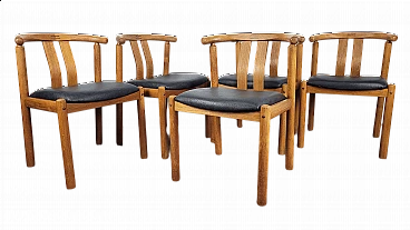 5 Dining chairs by Hans J. Frydendal for Boltinge Stolefabrik, 1970s