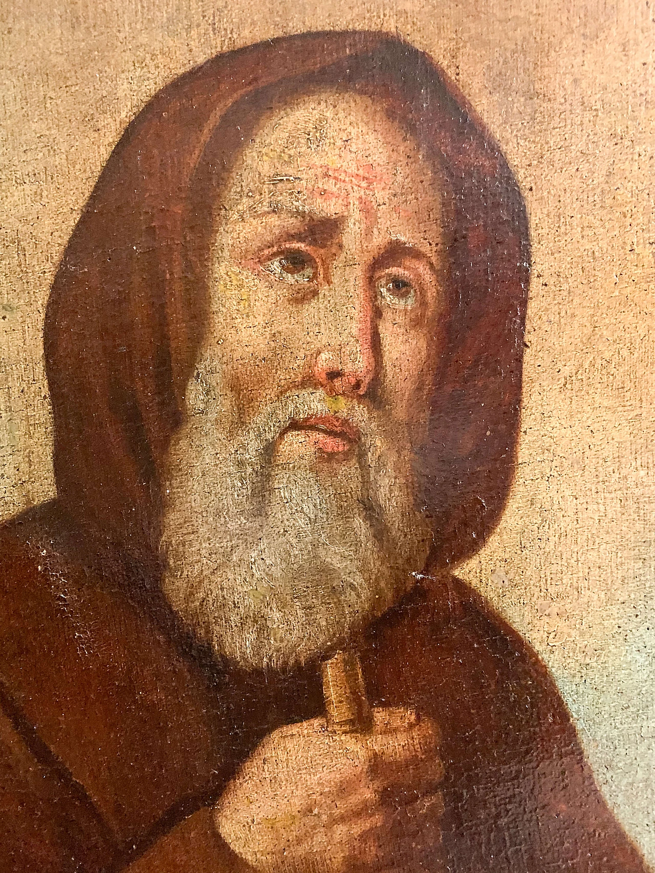 Olio su tela raffigurante San Francesco di Paola, '600 2