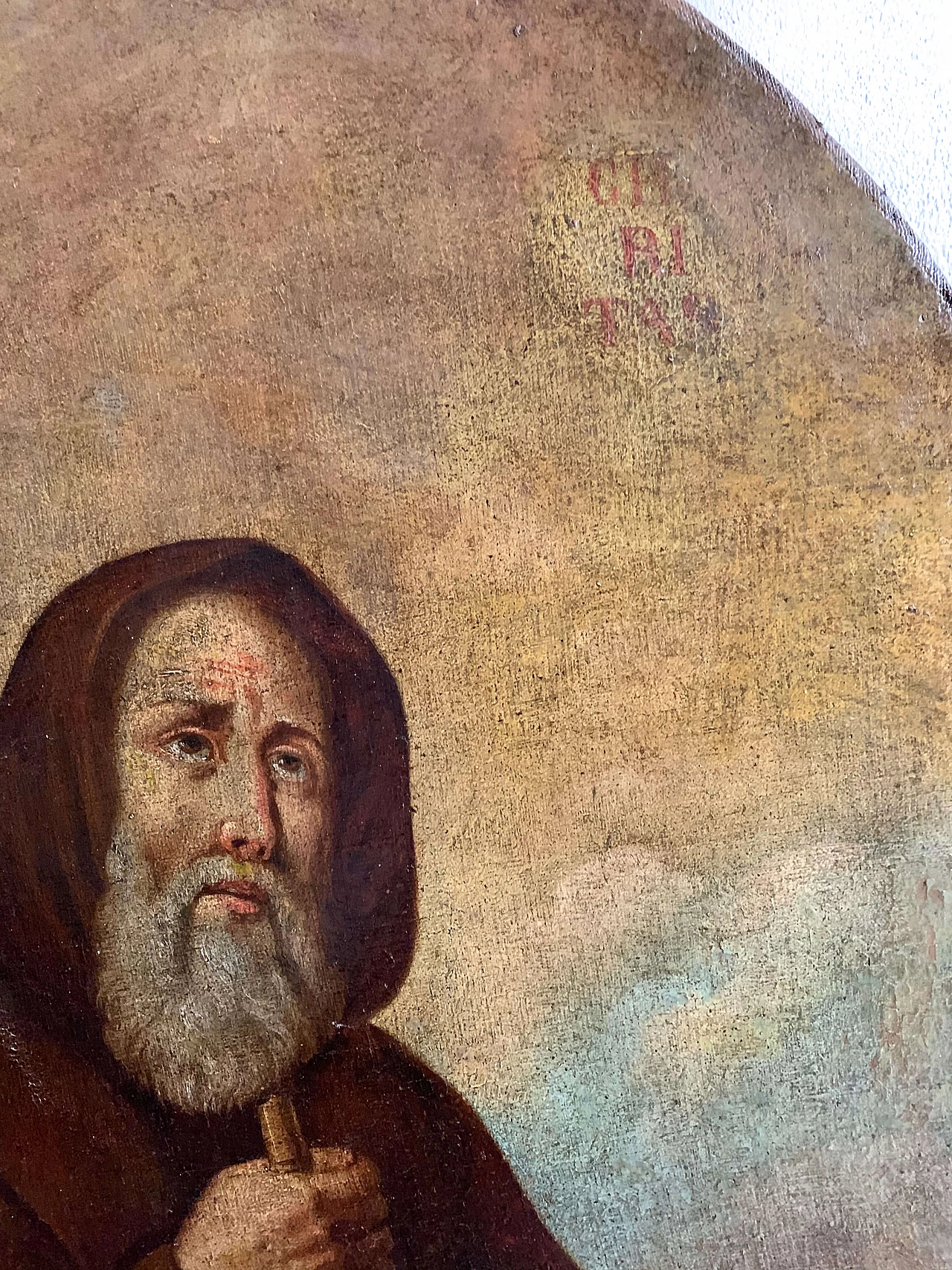 Olio su tela raffigurante San Francesco di Paola, '600 7